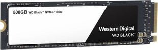 Western Digital WD Black 500GB PCIe x4 NVMe (WDS500G2X0C) цена и информация | Внутренние жёсткие диски (HDD, SSD, Hybrid) | hansapost.ee