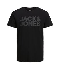 Мужская футболка Jack & Jones 12151955*01, черная, 5715424111823 цена и информация | Мужские футболки | hansapost.ee