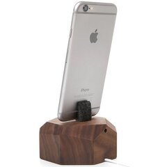 Apple iPhone 6 / 7 / 8 / X Dokkijaam Woodcessories EcoDock - Walnut цена и информация | Зарядные устройства для телефонов | hansapost.ee