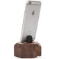 Apple iPhone 6 / 7 / 8 / X Dokkijaam Woodcessories EcoDock - Walnut hind ja info | Laadijad mobiiltelefonidele | hansapost.ee