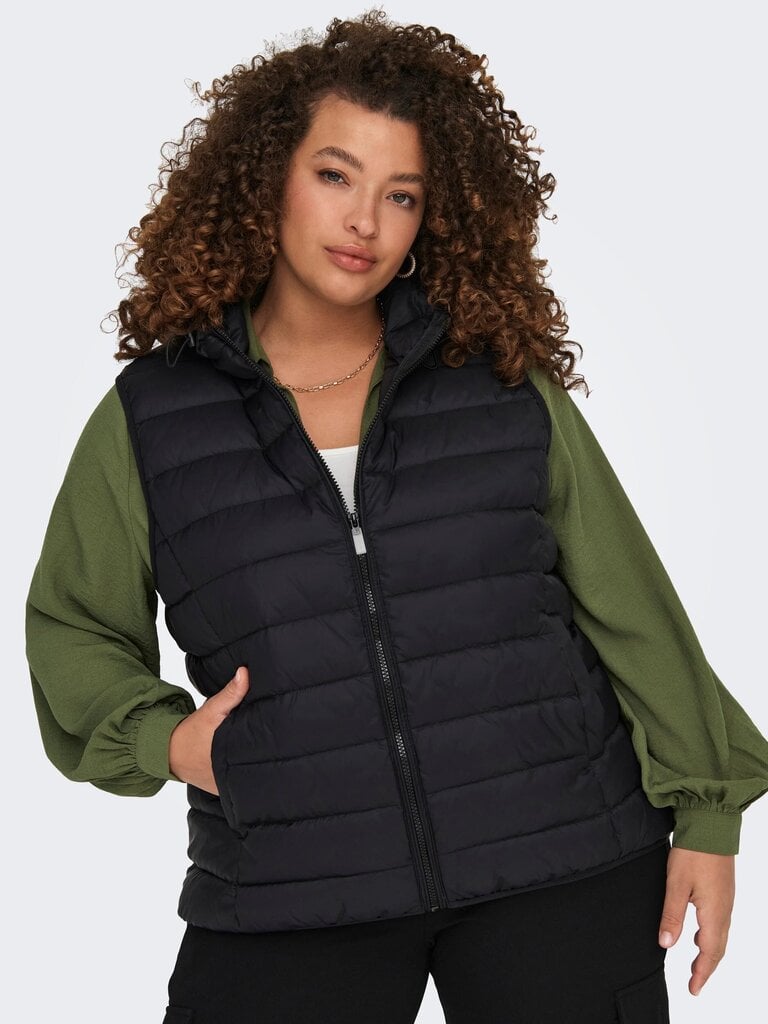 Vest naistele Only Carmakoma 80 g 15305695*01, must цена и информация | Vestid naistele | hansapost.ee