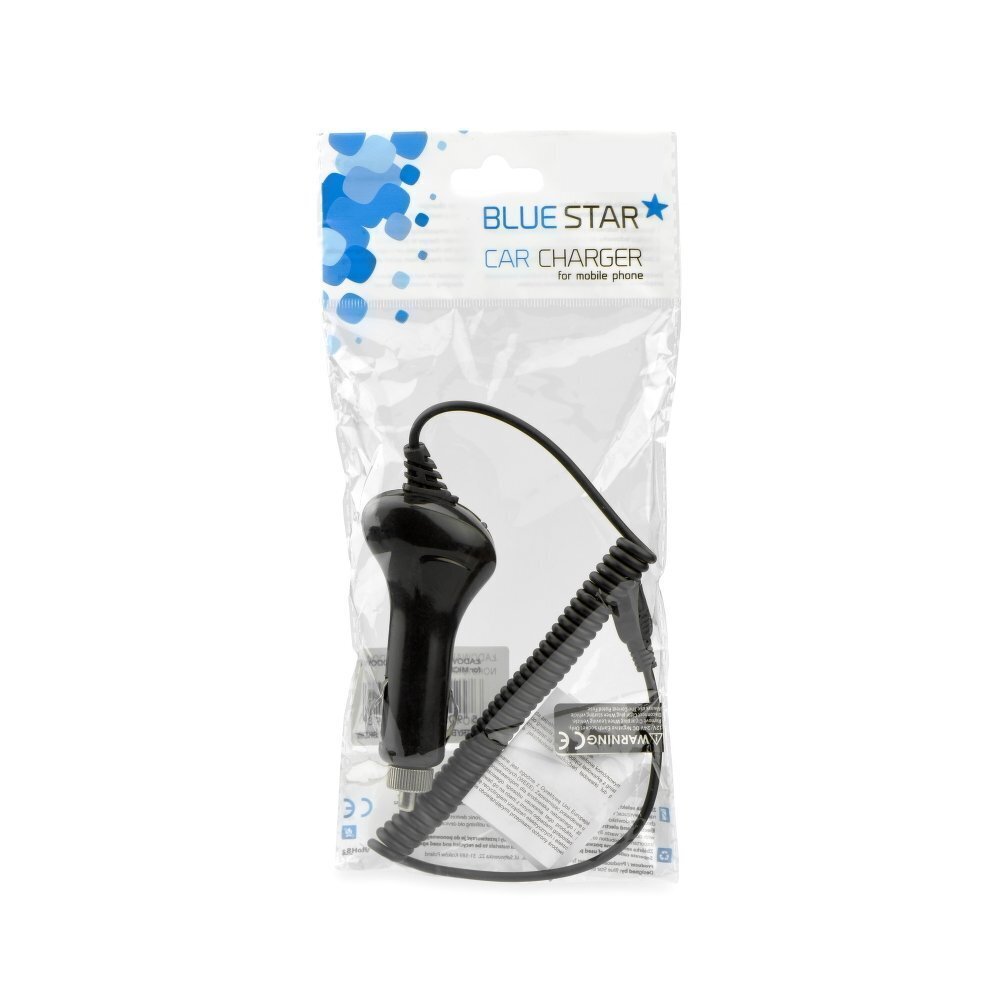 BlueStar Car Charger 12 V / 24 V / 1000 mA Micro USB Cable Black hind ja info | Laadijad mobiiltelefonidele | hansapost.ee