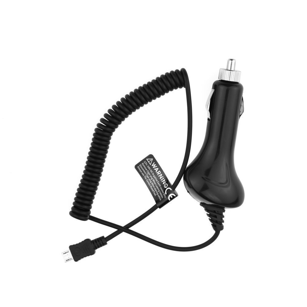 BlueStar Car Charger 12 V / 24 V / 1000 mA Micro USB Cable Black hind ja info | Laadijad mobiiltelefonidele | hansapost.ee