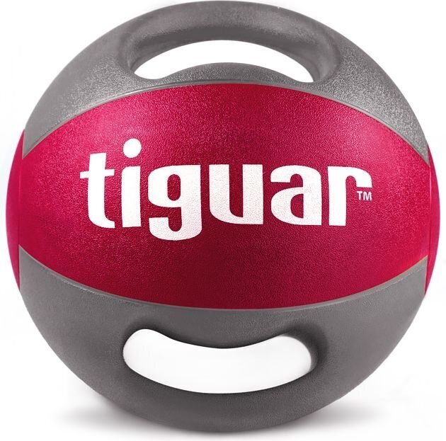 Võimlemispall käepidemetega Tiguar, 9 kg, punane цена и информация | Võimlemispallid | hansapost.ee