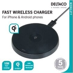 Deltaco QI-1028 10W цена и информация | Зарядные устройства для телефонов | hansapost.ee