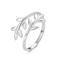 Beneto Серебряное кольцо на ногу с листьями AGGF496 цена и информация | Кольца | hansapost.ee