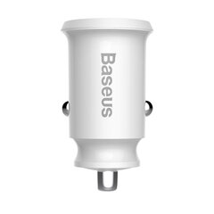 Baseus Grain Mini CCALL-ML02 Белое 3.1A автомобильное зарядное устройство для телефона цена и информация | Зарядные устройства для телефонов | hansapost.ee