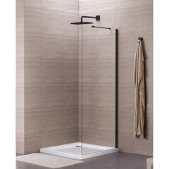 Dušisein Mesina Black W-80 price and information | Shower walls and shower doors | hansapost.ee