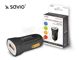 Savio SA-05 черное автомобильное зарядное устройство для телефона цена и информация | Savio Мобильные телефоны, Фото и Видео | hansapost.ee