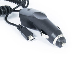 ATX Platinum Премиум Автомобильная зарядка 12 / 24V / 1A + Провод Micro USB Черная (Blue Blister) цена и информация | Зарядные устройства для телефонов | hansapost.ee
