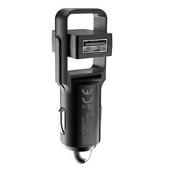 Paltinet PLCRRT2 Rotation Автомобильная зарядка 2 x USB 4.8A Черная цена и информация | Зарядные устройства для телефонов | hansapost.ee