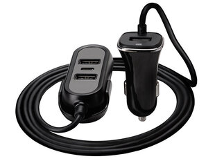 Tracer Multicharger With 3 USB 12-24V hind ja info | Laadijad mobiiltelefonidele | hansapost.ee
