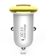 Devia Mushroom series car charger QC USB 3.0, 18W hind ja info | Laadijad mobiiltelefonidele | hansapost.ee