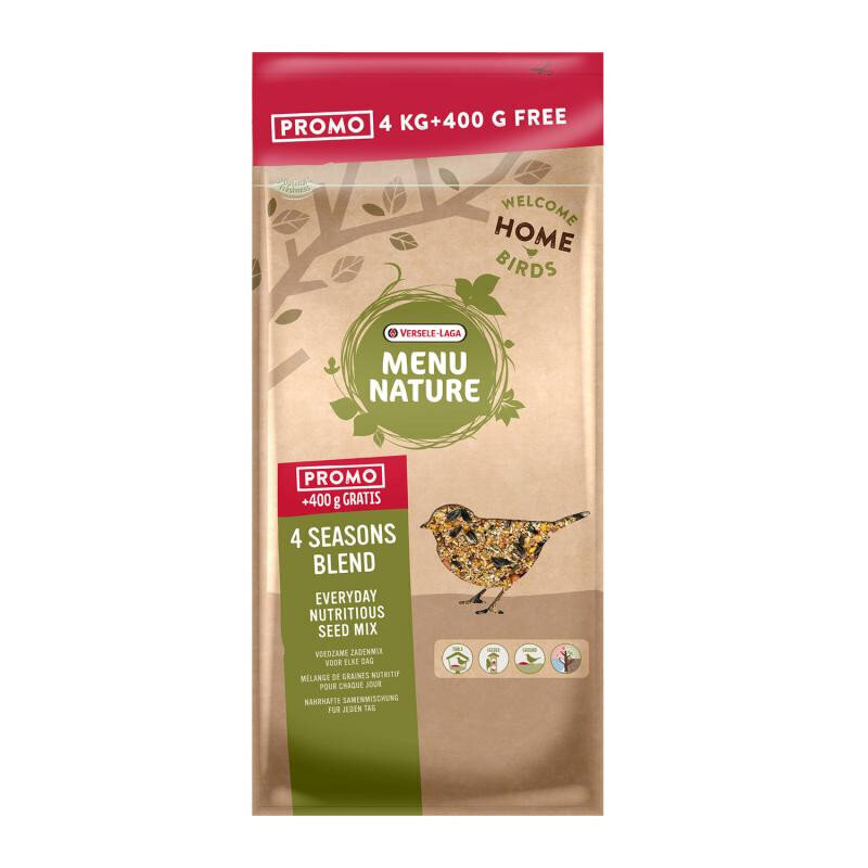 Toit metslindudele Versele-Laga Menu Nature 4 Seasons Blend, 4 kg+400 g hind ja info | Toit lindudele | hansapost.ee