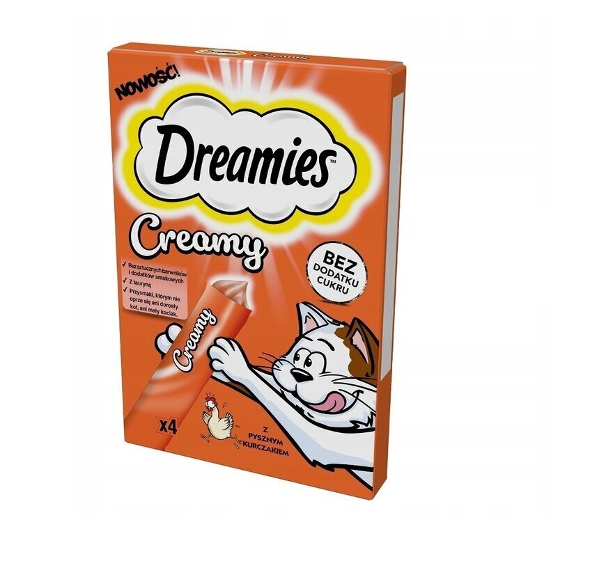 Dreamies kassidele kanaga, 44x10 g цена и информация | Kasside maiused | hansapost.ee