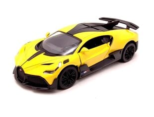 Игрушечная машинка KinSmart, Bugatti Divo, желтый цвет цена и информация | Игрушки для мальчиков | hansapost.ee