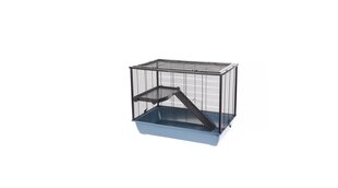 Клетка для грызунов Interzoo Hugo + PL, 78 см, серого цвета цена и информация | Клетки и принадлежности для грызунов | hansapost.ee