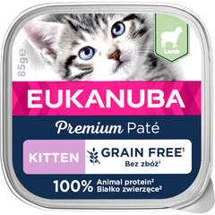 Eukanuba Grain Free Kitten lambalihaga kassipoegadele, 16x85 g hind ja info | Eukanuba Kassid | hansapost.ee