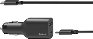 Автомобильный сетевой адаптер для ноутбука Hama USB-C (70 Вт) цена и информация | Hama Мобильные телефоны, Фото и Видео | hansapost.ee