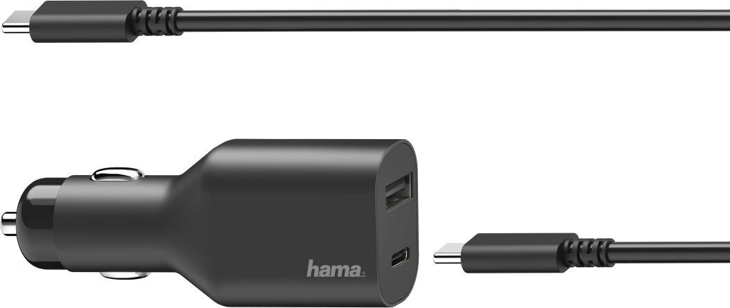 Auto sülearvuti vooluadapter Hama USB-C (70 W) цена и информация | Laadijad mobiiltelefonidele | hansapost.ee