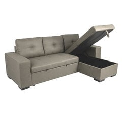 Угловой диван-кровать CARITA бежевый цена и информация | Угловые диваны | hansapost.ee