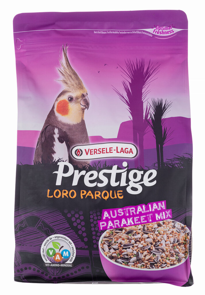 Segu papagoidele Versele Laga Presitge Australian Parakeet, 2,5 kg hind ja info | Toit lindudele | hansapost.ee