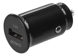 DELTACO 12/24 Вт USB, 2.4A цена и информация | Зарядные устройства для телефонов | hansapost.ee