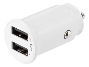 Deltaco USB-CAR125, USB-A, 2.4A цена и информация | Зарядные устройства для телефонов | hansapost.ee