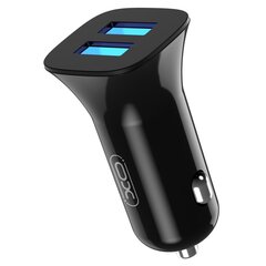 XO CC31Автомобильная зарядка 2x USB plus Кабель 2.4A / Черный цена и информация | Зарядные устройства для телефонов | hansapost.ee