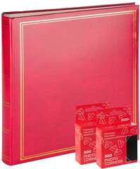 Альбом B100PG Classic Cream, красный + фотоуголки 2х500тк цена и информация | Фоторамка | hansapost.ee