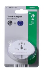 Reisiadapter Vivanco World-EU (39615) hind ja info | Pistikupesad ja lülitid | hansapost.ee