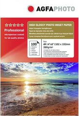 Agfaphoto fotopaber Professional Glossy 10x15cm 260g 100 lehte hind ja info | Fotoaparaatide lisatarvikud | hansapost.ee