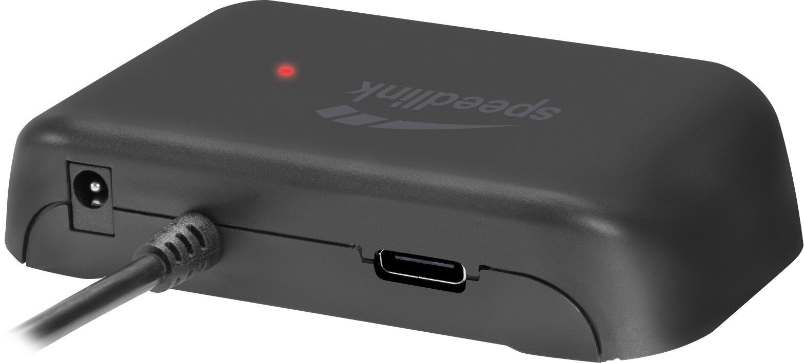 Speedlinki USB-jaotur Snappy Evo 4-pordiline (SL-140109-BK) hind ja info | Sülearvuti tarvikud | hansapost.ee