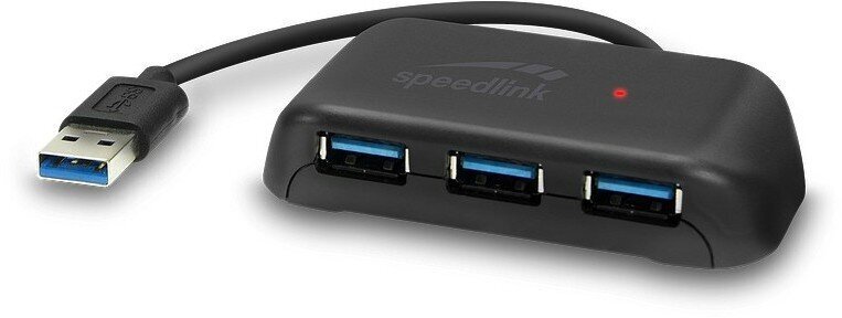 Speedlinki USB-jaotur Snappy Evo 4-pordiline (SL-140109-BK) цена и информация | Sülearvuti tarvikud | hansapost.ee