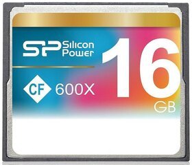 Silicon Power карта памяти CF 16GB 600x цена и информация | USB накопители данных | hansapost.ee