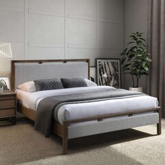 Кровать Voksi с матрасом Harmony Top, 160x200см, серый цена и информация | Кровати | hansapost.ee