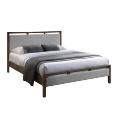 Кровать ВОКСИ с матрасом HARMONY DELUX 160x200см, серый цена и информация | Кровати | hansapost.ee