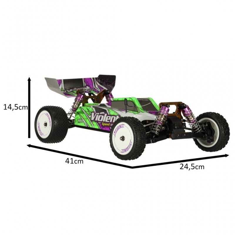 Puldiga auto RC Car WLToys 104002 1:10 4WD 2,4 GHz цена и информация | Mänguasjad poistele | hansapost.ee