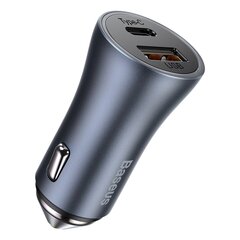 Baseus Golden Contactor Pro car charger, Black цена и информация | Зарядные устройства для телефонов | hansapost.ee