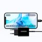 Ugreen USB travel wall charger Type C 20W Power Delivery + USB Cable Type C black (50799) цена и информация | Laadijad mobiiltelefonidele | hansapost.ee