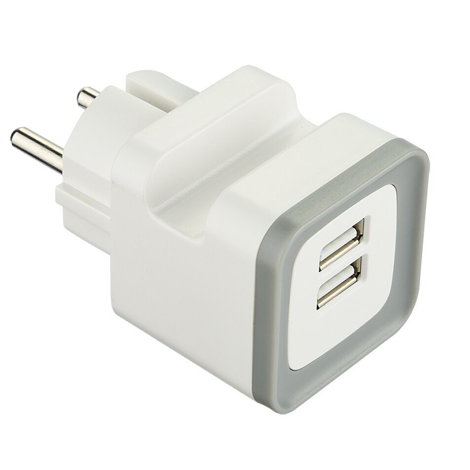 USB-laadija Electraline 570071, 2xUSB, 2,4 A hind ja info | Laadijad mobiiltelefonidele | hansapost.ee