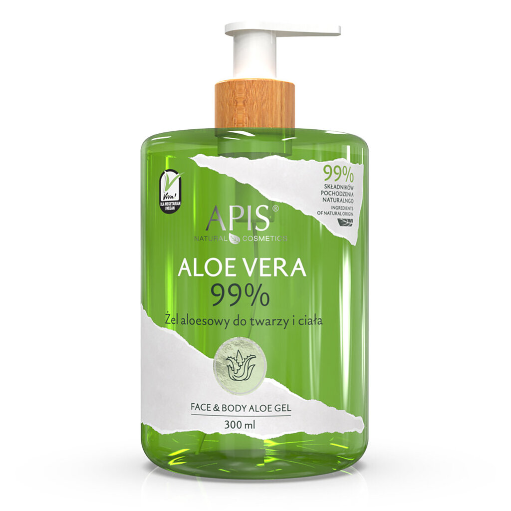 Aloe vera geel näole ja kehale Apis, 300 ml hind ja info | Kehakreemid, kehaõlid ja losjoonid | hansapost.ee