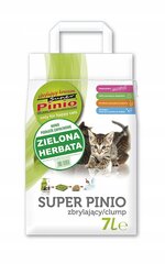 Paakuv kassiliiv kassidele Super Pinio Clumping Crumble Green Tea 7 l hind ja info | Kassiliiv | hansapost.ee