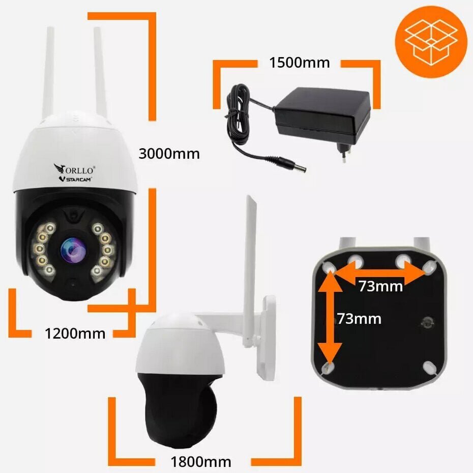 Ip-kaamera Orllo X10 Z9 Pro цена и информация | Valvekaamerad | hansapost.ee