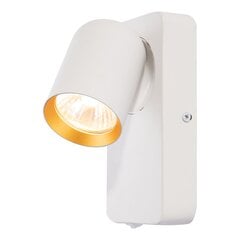 настенный светильник - andy, 1xgu10, белый + золото цена и информация | Настенные светильники | hansapost.ee