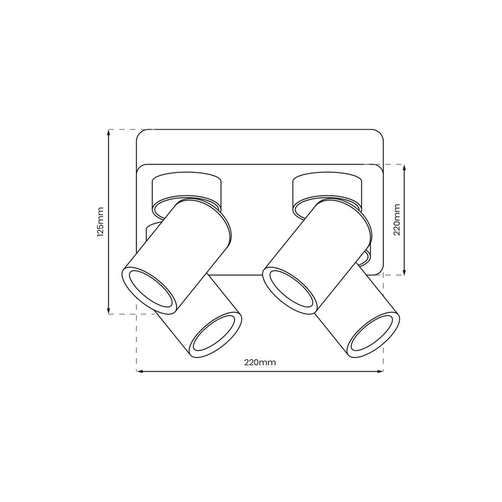 Laevalgusti, must, 230v/50hz цена и информация | Laelambid | hansapost.ee