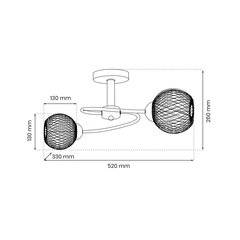 Laevalgusti Oakland, 60 w hind ja info | Laelambid | hansapost.ee