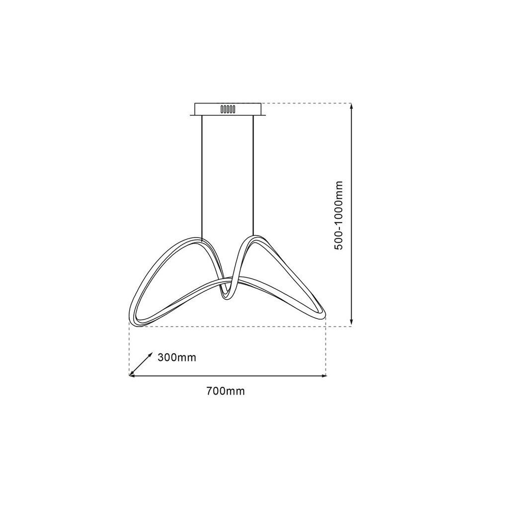 Rippvalgusti, 48w led hind ja info | Rippvalgustid | hansapost.ee