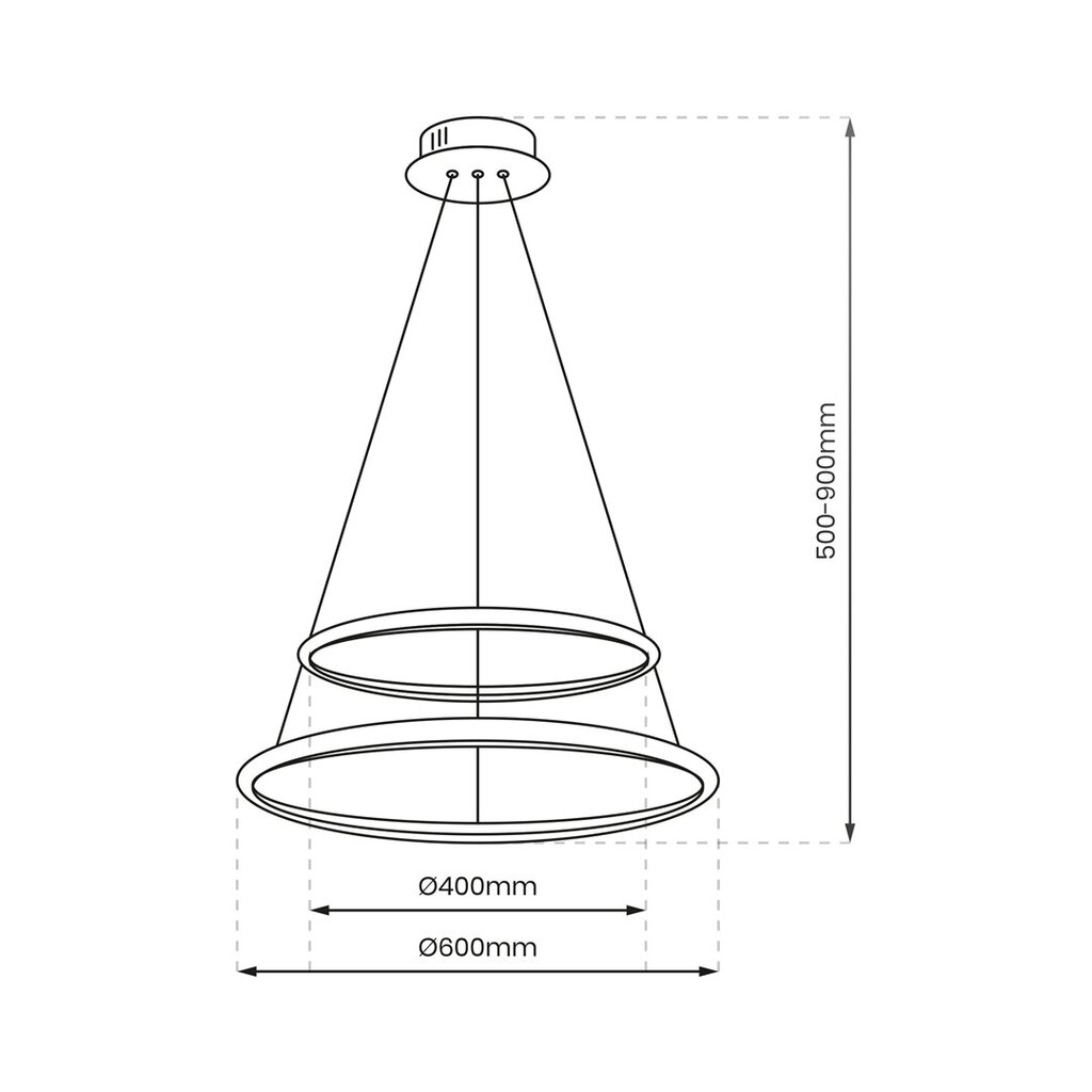 Rippvalgusti, 51w led цена и информация | Rippvalgustid | hansapost.ee