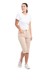 Icepeak женские брюки 3/4 ATTICA, бежевый цена и информация | Расклешенные брюки | hansapost.ee
